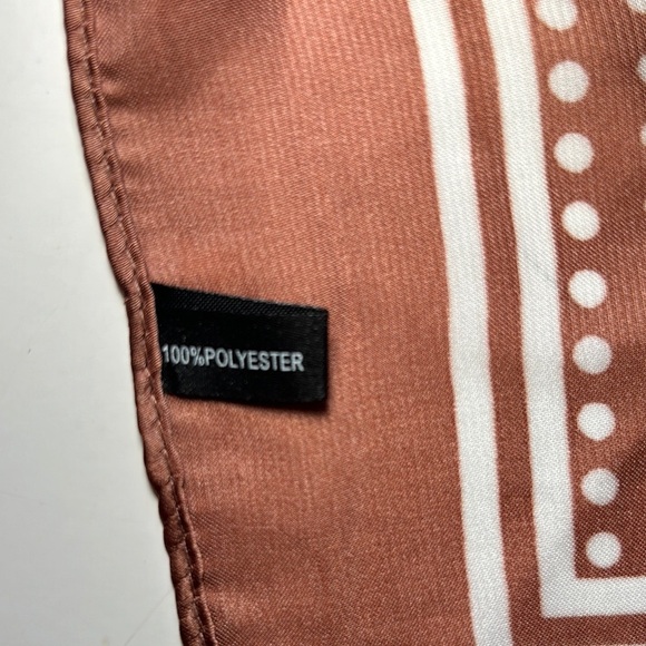 Brown and White Paisley Wrap with Floral Design - Picture 8 of 9